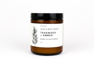 
                
                    Load image into Gallery viewer, Teakwood + Amber Hand &amp;amp; Body Cream
                
            